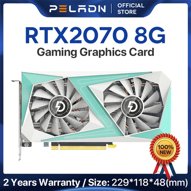 PELADN Graphics Card RTX2070 8GB GDDR6 256Bit Gaming Video Cards