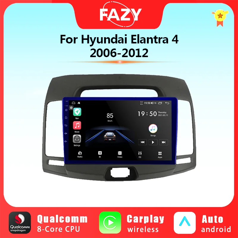 

Автомагнитола 2DIN на Android 12 для Hyundai Elantra 4 HD 2006-2012