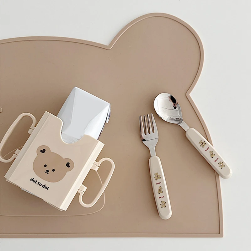 Carton Cup Holder Adjustable Plastic Baby Toddler Juice Box Drinking Anti-Squeeze Cups Holder Adjustable Milk Bottle