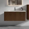 Bathroom Vanity with Sink, Large Storage Wall Mounted Floating Bathroom Vanity for Modern Bathroom, Minimalist Bathroom Sink 1