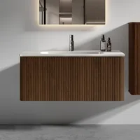 Bathroom Vanity with Sink, Large Storage Wall Mounted Floating Bathroom Vanity for Modern Bathroom, Minimalist Bathroom Sink 1