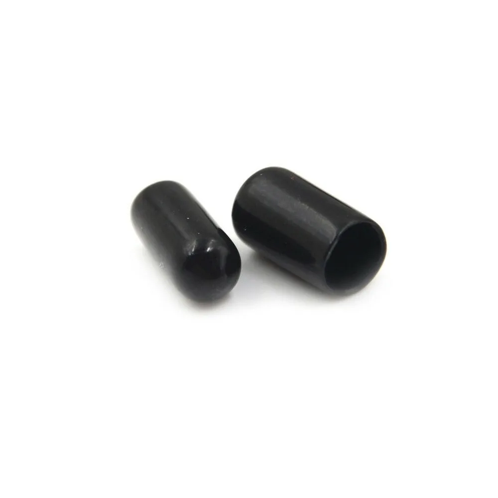 32mm Inner DMR 10Stk PVC Flexible Cap Bolt Thread Protection Cover Black