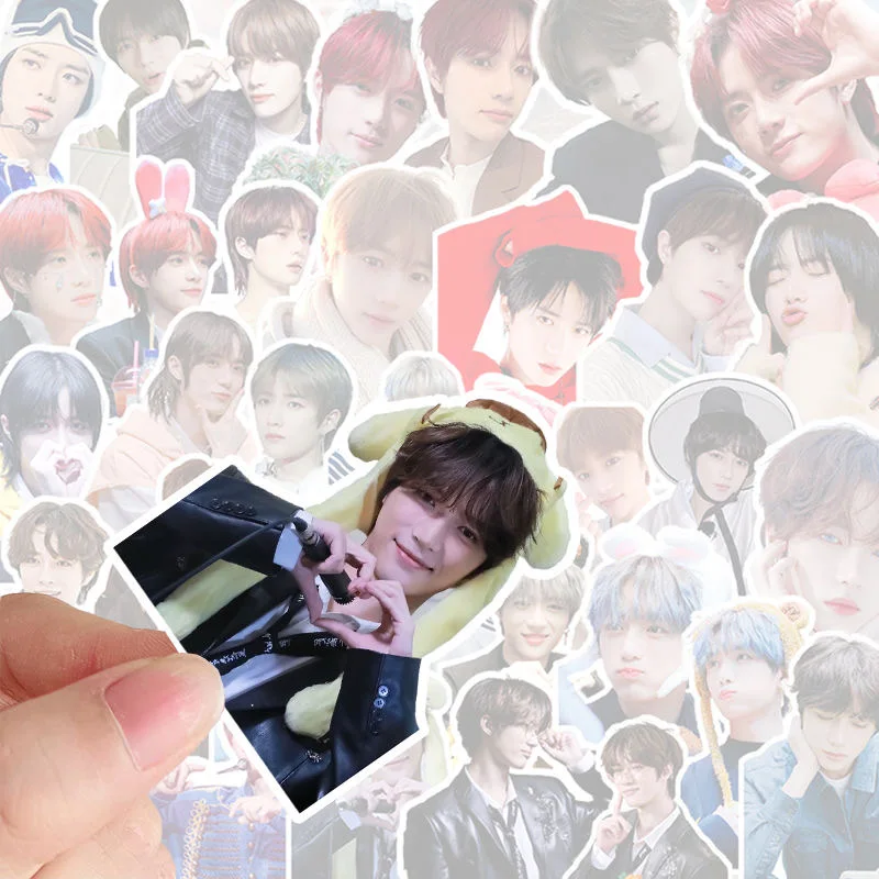 56PC/SET TXT BEOMGYU Magazine Cover HD Poster Stickers Cui Fangui Photos Hand Account Material Notebook Cup Phone DIY Sticker