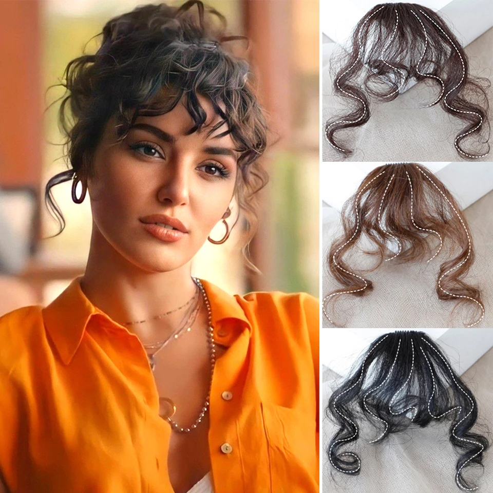 Straight Bangs Curly Hair