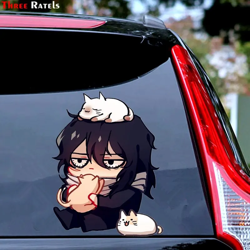 

Three Ratels FC737 My Hero Academia Shota Aizawa Chibi Car Decoration Sticker Road Laptop Decal