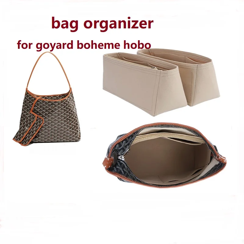 1948 Soft And Light】Per Goyard Boheme Hobo Bag Organizer Insert Makeup Organizer Divisore Shaper Protector Scomparto Interno