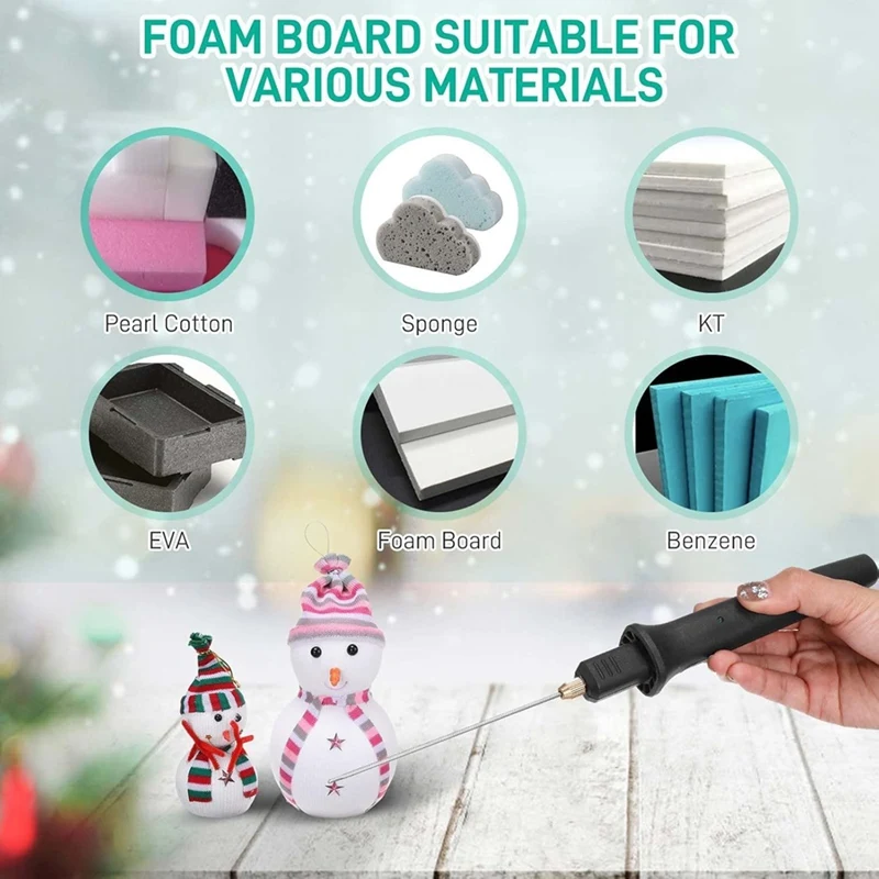 New 5-In-1 Hot Foam Cutterfoam Cutter Machine Pen Tools Kit With 110-240V/0-28W Digital Voltage Controller Electric US Plug