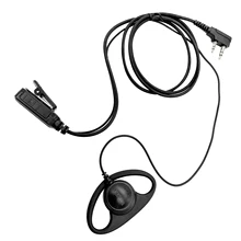 

D type hanging ears Big PTT walkie-talkie Earpiece police microphone for baofeng UV-3R, UV-5R, UV-5RA, UV-5X3, UV-5RX3, UV-5R