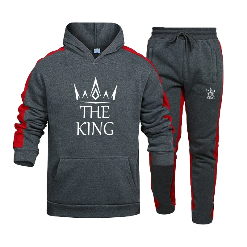 2023 Fashion Sportswear Jogging Wear Casual Sportswear Stripe Print Pullover Hoodie and Pants Sportswear 2-Piece Set