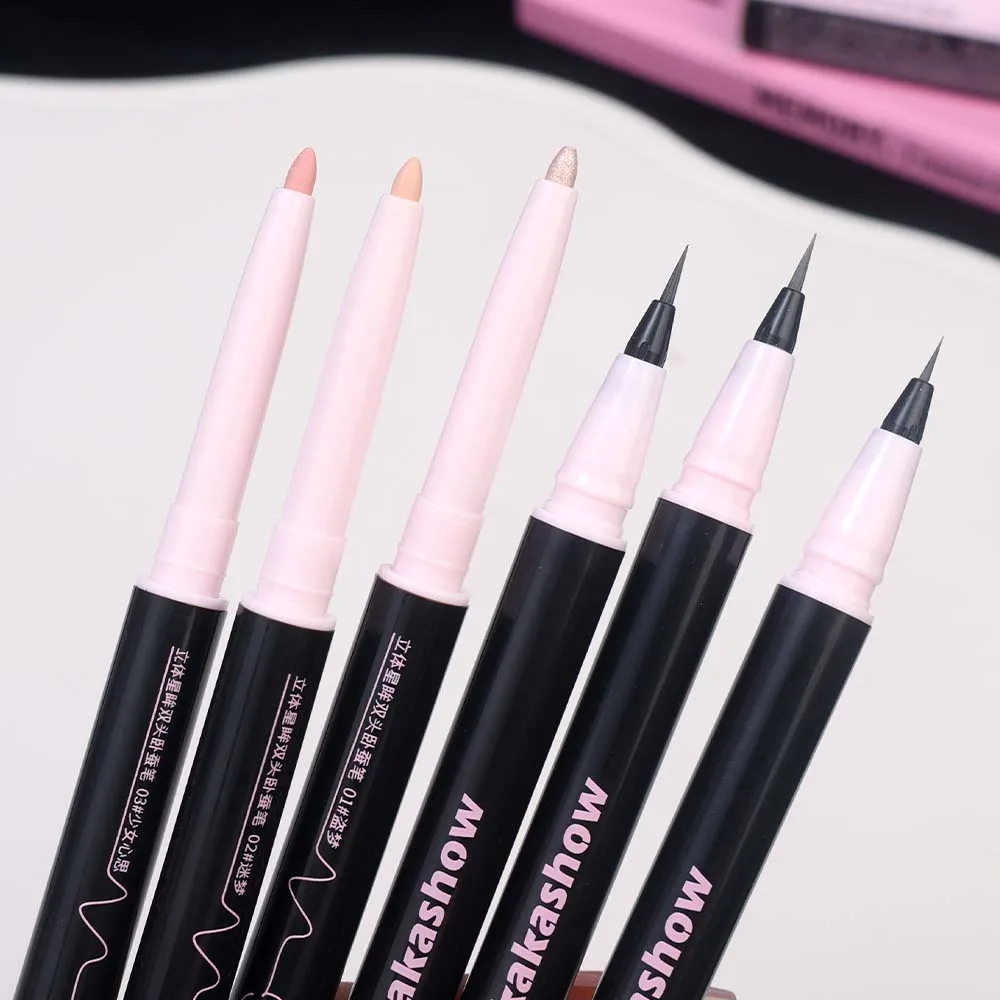 Double Head Matte Eyeshadow Pencil Waterproof Lasting Natural Brightening Glitter Korean Makeup Cosmetic eye shadow,eyeshadow stick,eye shadow stick