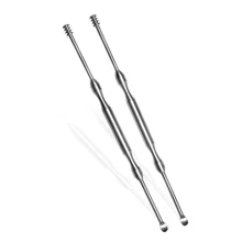 

2Pcs/set New Cleaning Removal Ear Care Tools Ear Syringe Come done Extractor Stainless Needles Antibacterial Acne Cleansing