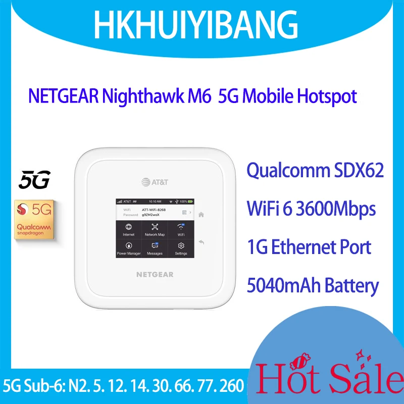  NETGEAR Nighthawk M6 5G Mobile Hotspot, 5G Router with