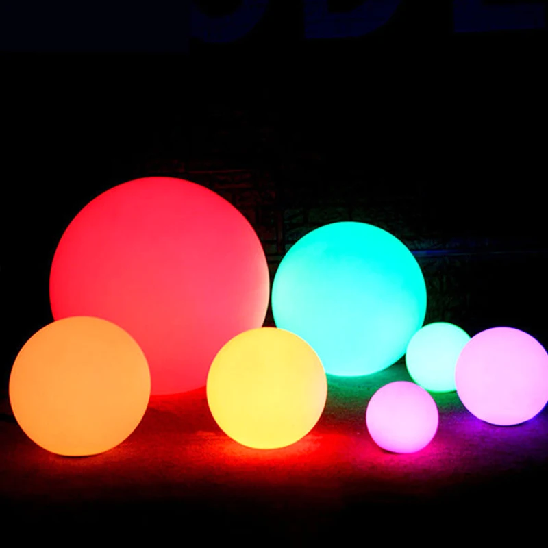 Telecomando Led Ball Night Lights Batteria Aaa Home Bedroom Decor Lampade Da Tavolo Outdoor Garden Wedding Party Camping Decoration