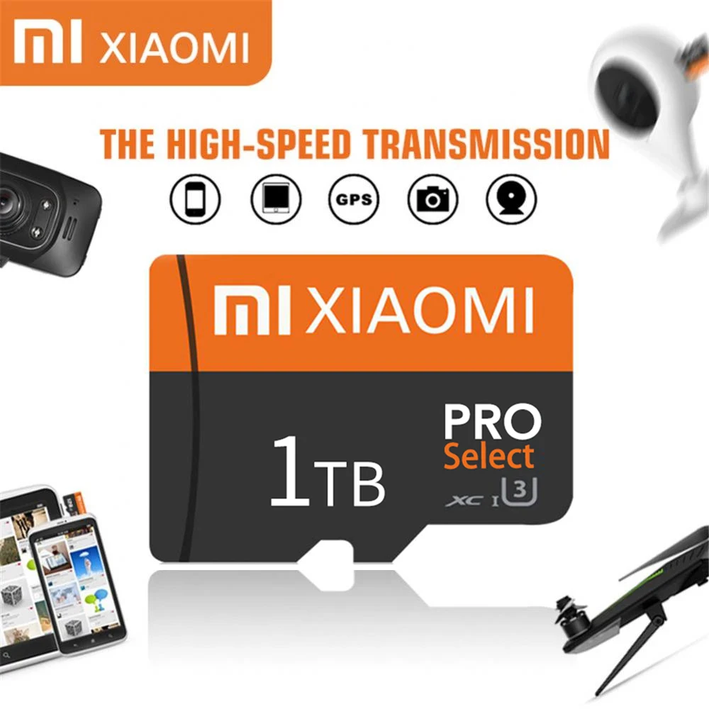Xiaomi 2Tb Micro Sdxc Tf Sd Card 1Tb Pro Select Memory Card Camera Flash Sdcard Ad Alta Velocità 16 512Gb Di Archiviazione Espansa Per Android
