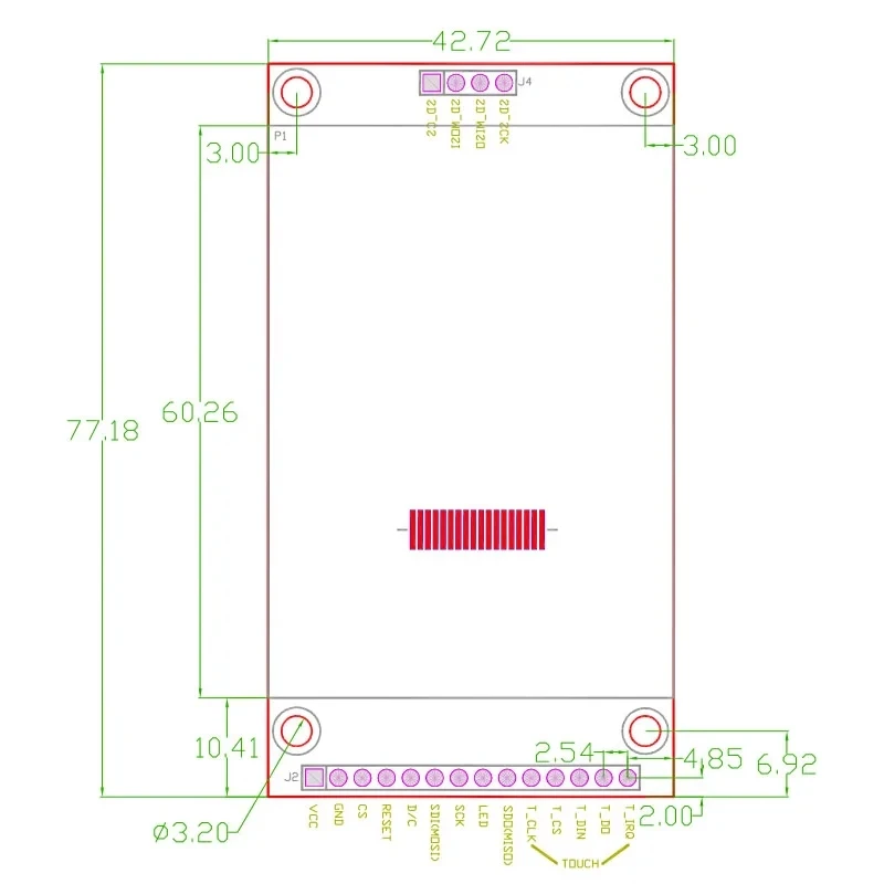 2.4inch SPI LCD TFT Module ILI9341 Smart Display Screen 2.4 240*320 display module lcd display module