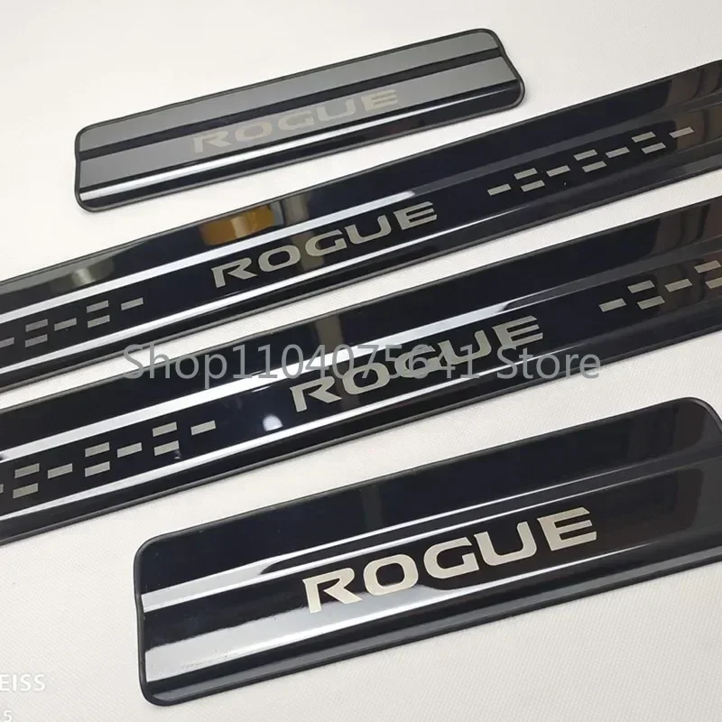 For Nissan Rogue X-Trail T32 2014 2015 Stainless Steel Car Door Sill Scuff Plate Cover Trim Car styling