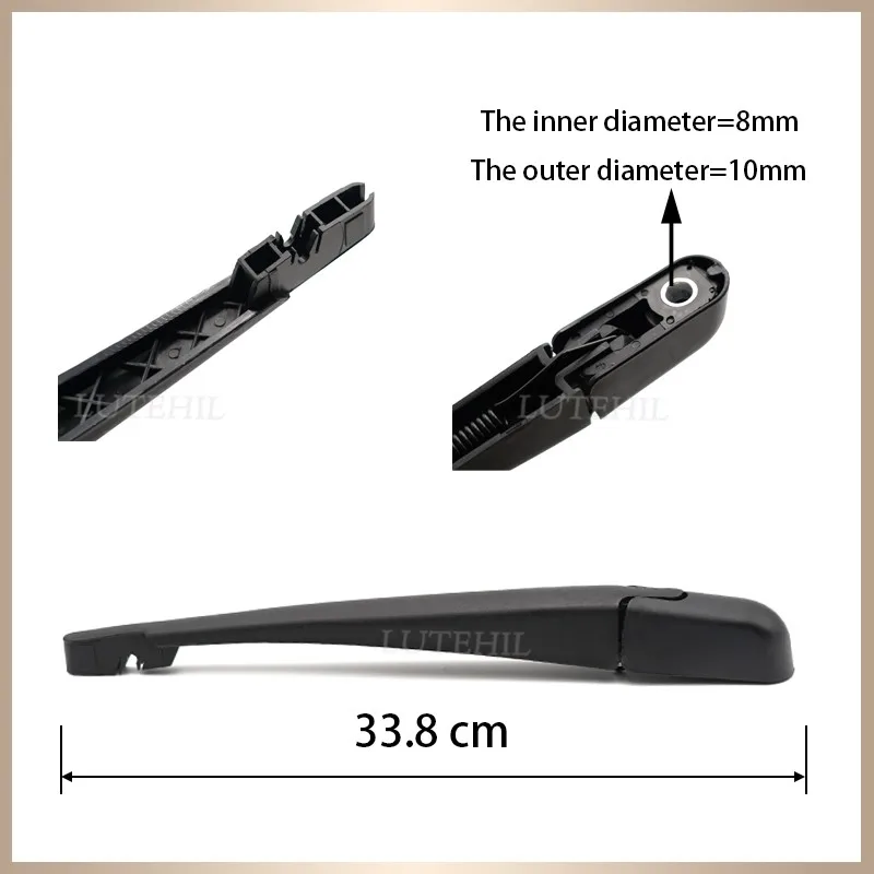 Spazzola Tergicristallo Posteriore Per Dacia Duster I L35 2011-2017, Ricambio Per Lunotto, In Gomma Resistente