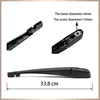 Wiper 14" Rear Wiper Blade & Arm Set Kit For Nissan Versa 2007 2008 2009 2010 2011 Windshield Windscreen Rear Window 3