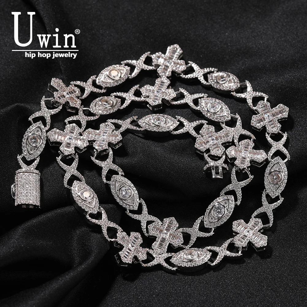 

Мужское ожерелье-чокер «бесконечность» с фианитами