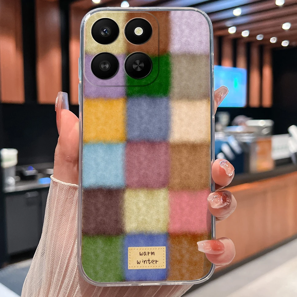 Lovely Animal Cartoon Soft TPU Transparent Silicone Phone Case -