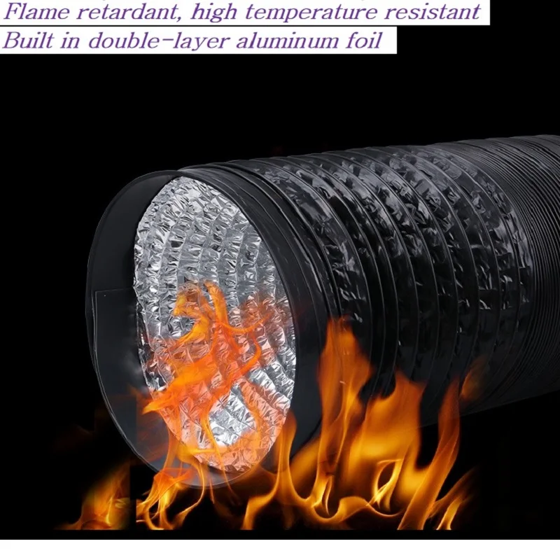 Tubo ventilação folha alumínio