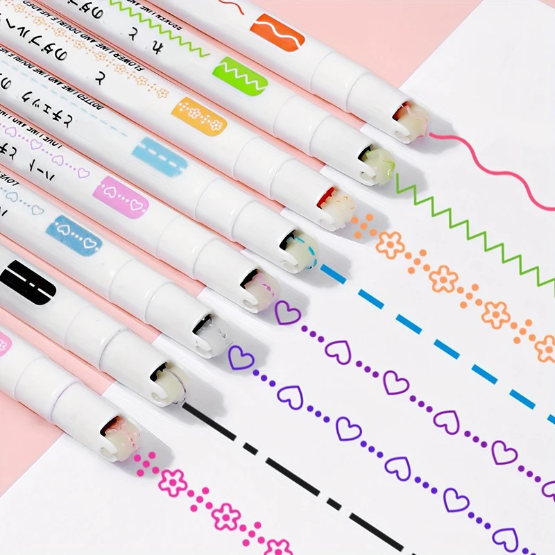 Flower Shape Highlighter Marker Pens Set for School and Office
