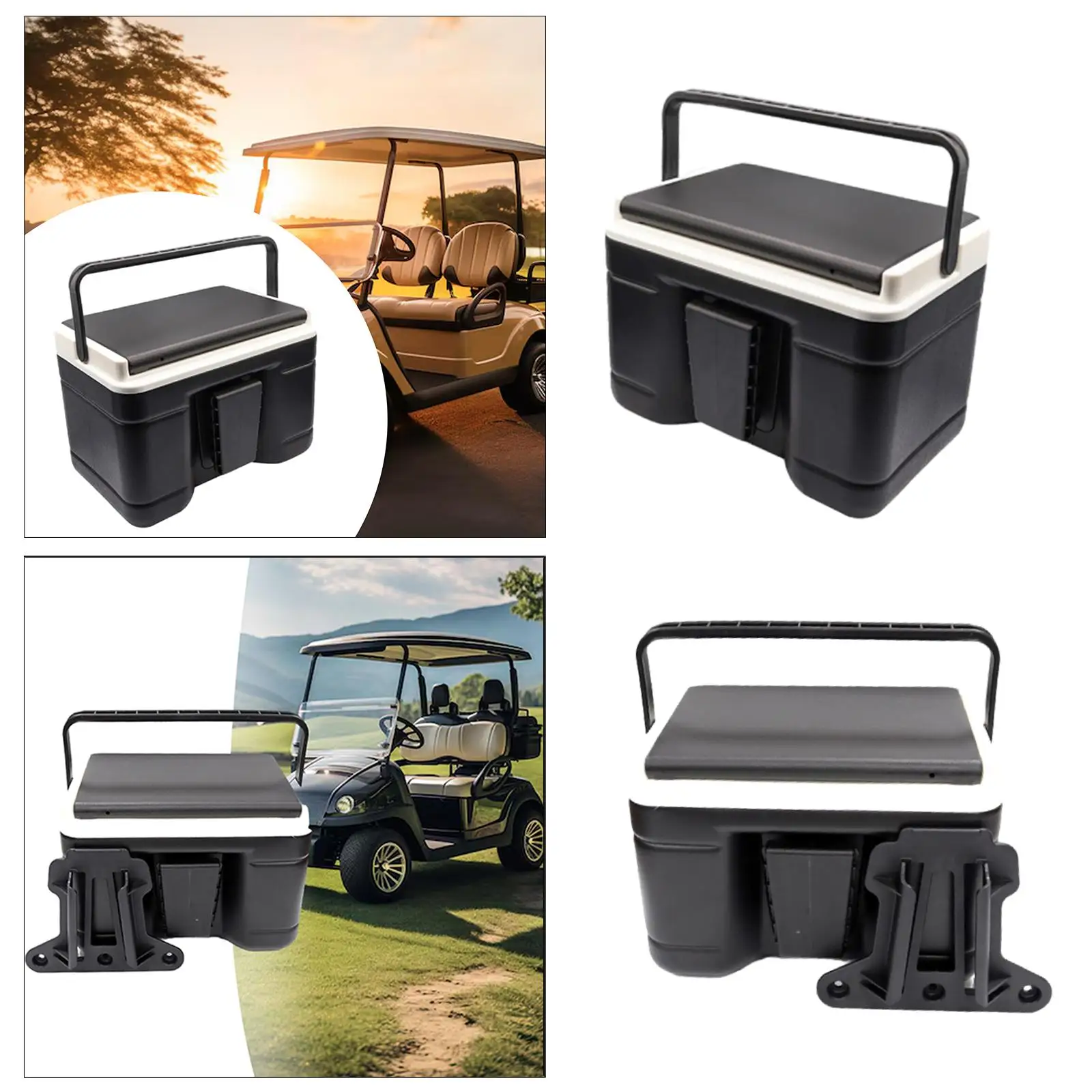 Golf Cart Ice Cooler Container, Drinks Box, Leak , Heavy Duty, Cooler Boxes, Camping Cart Ice Bucket for Outdoor