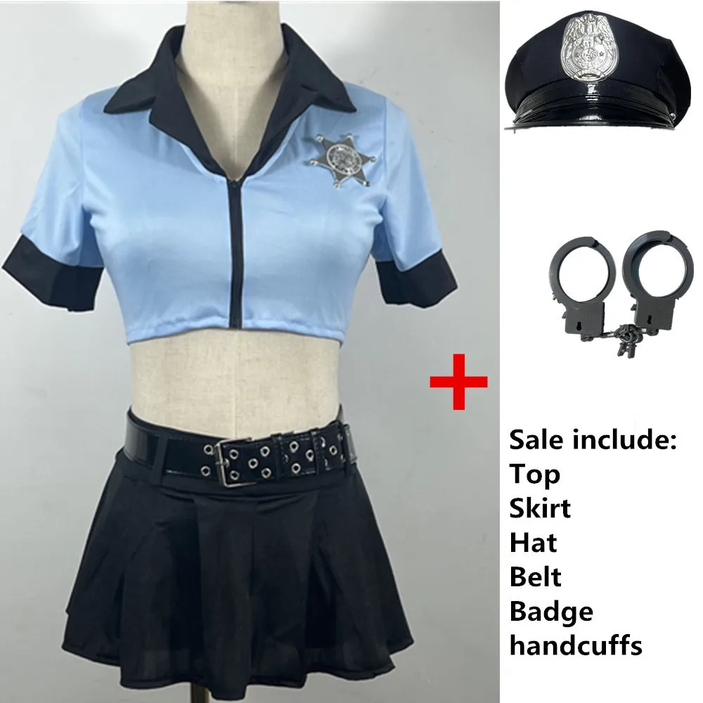 Sexy Police Costume Women's Cop Outfit Adult for Cosplay Suit