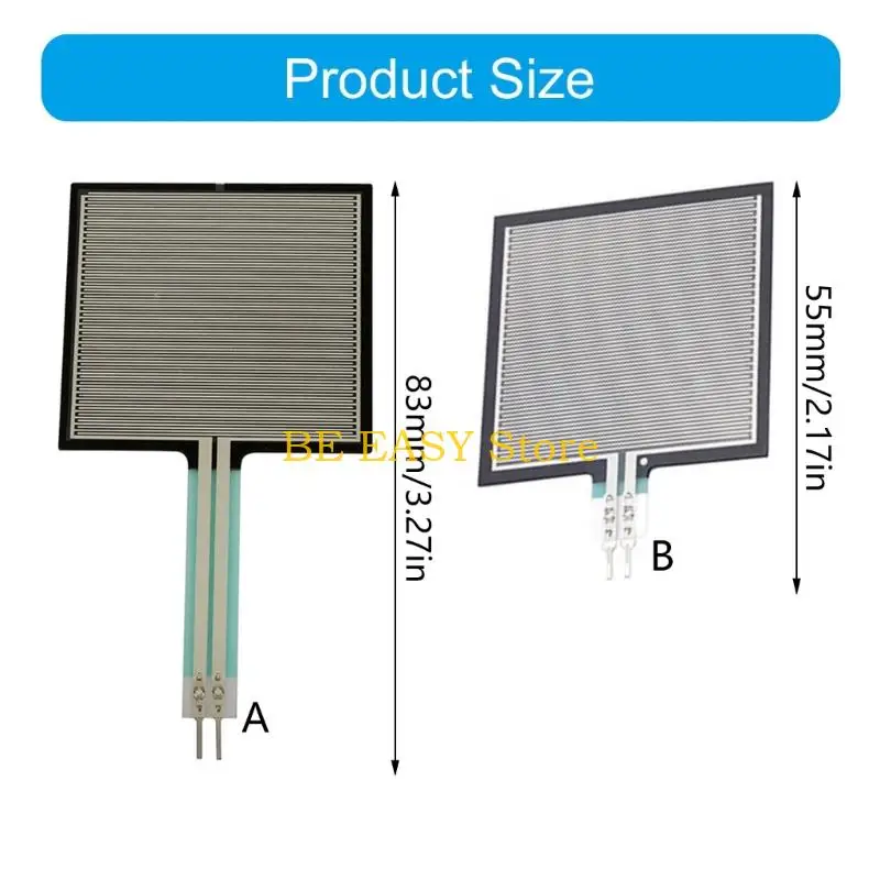 E28F 로봇 공학 착용할 수 있는 것을 위한 민감한 유연한 힘 센서 3g-50kg 압력 센서