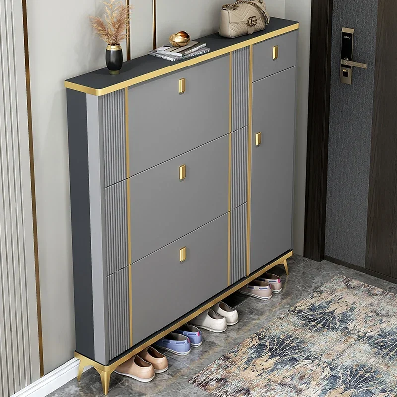 

Storage Ultra Thin Shoe Cabinets Vertical European Multi Layer Space Saving Shoe Cabinets Organizer Zapateros Home Furniture