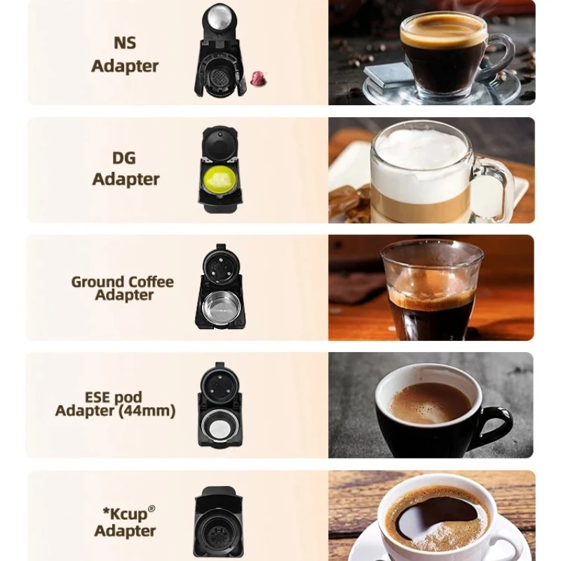 ماكينة صنع القهوة بالكبسولات المتعددة 220 فولت 145...