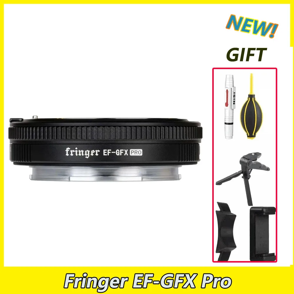 Adattatore Per Obiettivo Fringer Ef-Gfx Pro Af Per Obiettivo Cannon Ef A Fujfilm Gfx100 Gfx100S Gfx 100S Gfx50S Gfx50S Ii Gfx50S Ii
