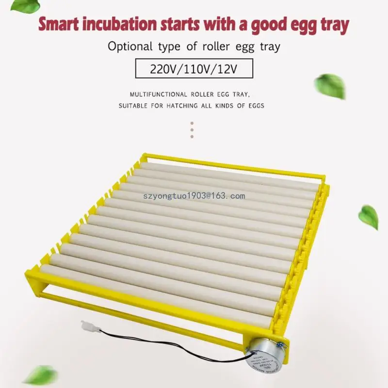 Automatic Rotary Egg Turner Roller Tray Duck Quail Bird Poultry Eggs Incubator