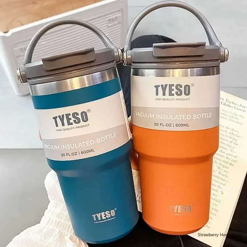 Stainless Steel Double-layer Coffee Cup Cold And Hot Car Mug Vacuum Flask Travel Thermos Bottle Portable Car Water Bottle stainless steel water bottle