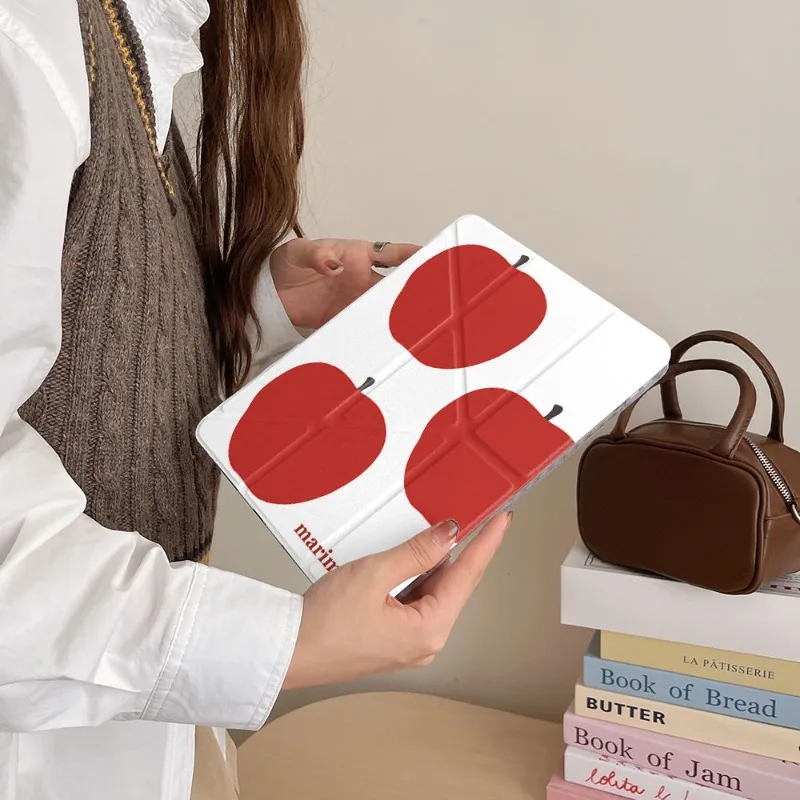 Sleek Red Protective Tablet Case