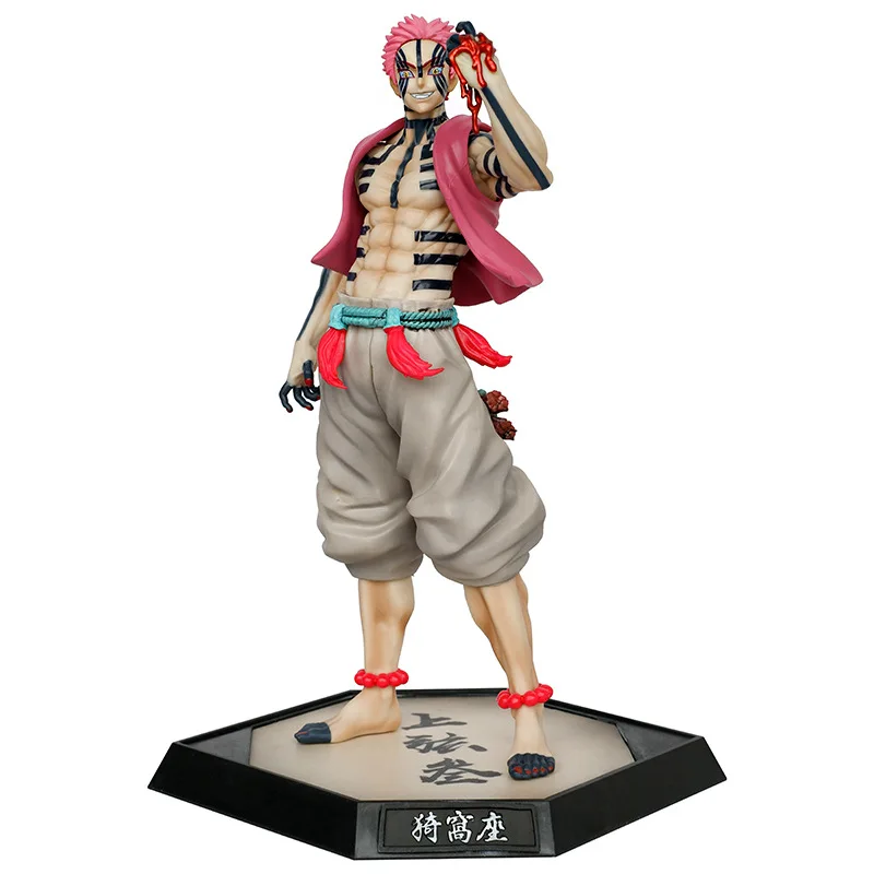 

Ghost Slaying Blade Akaza Hakuji Fighting The Ghost Model Toys Anime Characters Garage Kits Toy for Boys Desktop Collectibles