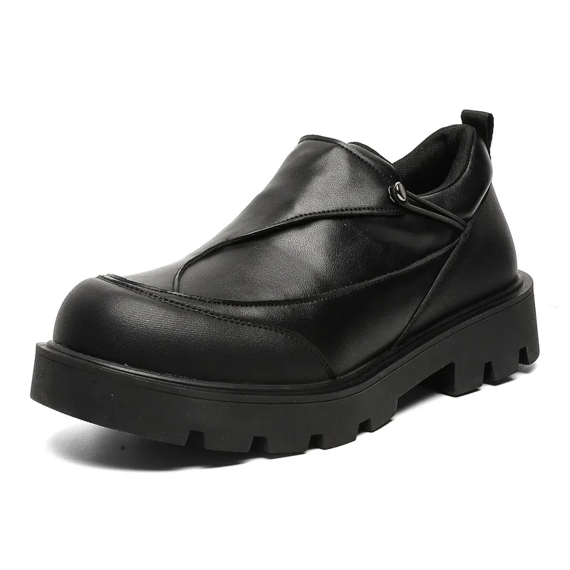 Men Business Leather Dress Shoes Casual Handmade Luxury Loafers Slip-on High Quality Slip-On Thick Bottom Oxford Wedding Shoes