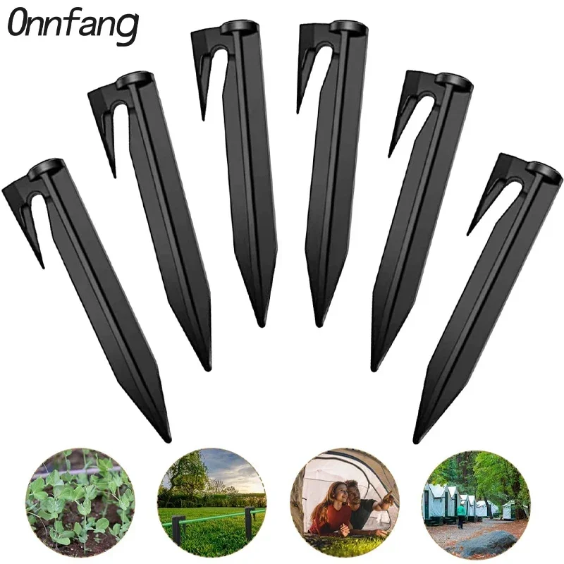 

5/20/50/100pcs Garden Lawn Mower Peg Boundary Nail Ground Spikes Fixing Pins Multifunctional Plastic Yard & Garden Stakes