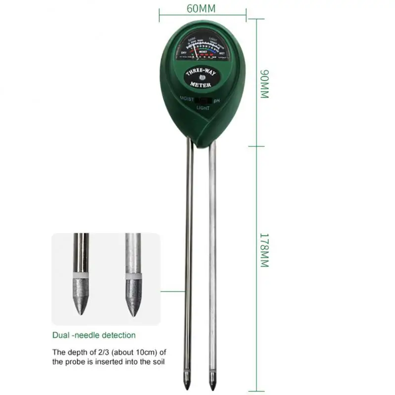 Three in one Soil Humidometer Measuring Tool Soil Detector Soil