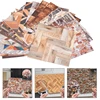 1:12 Doll House Adhesive Floor Sticker Scale Model Wallpaper DIY Flooring Materials Miniature Simulation Model Home Decor 2