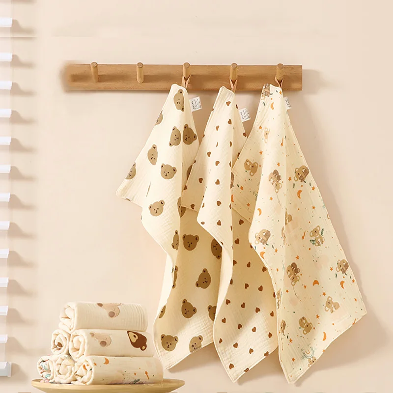 Long Burp Cloth Baby Kindergarten Face Towel Infant Drooling Bibs Washcloth Cotton Muslin-Handkerchief Nursing Towel Baby Items