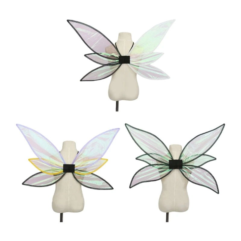 

Glitters Fairy Wings Insect Theme Role for Play Costumes Princess Performance Wi