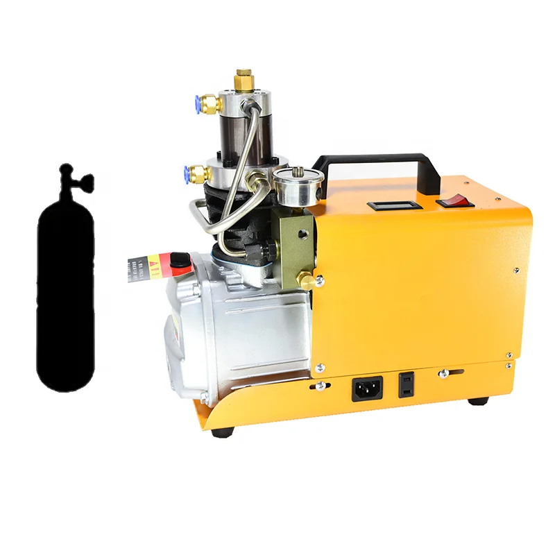 

Auto-Stop, Oil/Water-Free, 4500Psi/30Mpa, 8MM Quick-Connector 12V PCP Air Compressor for Painttball Air Riffle Tank