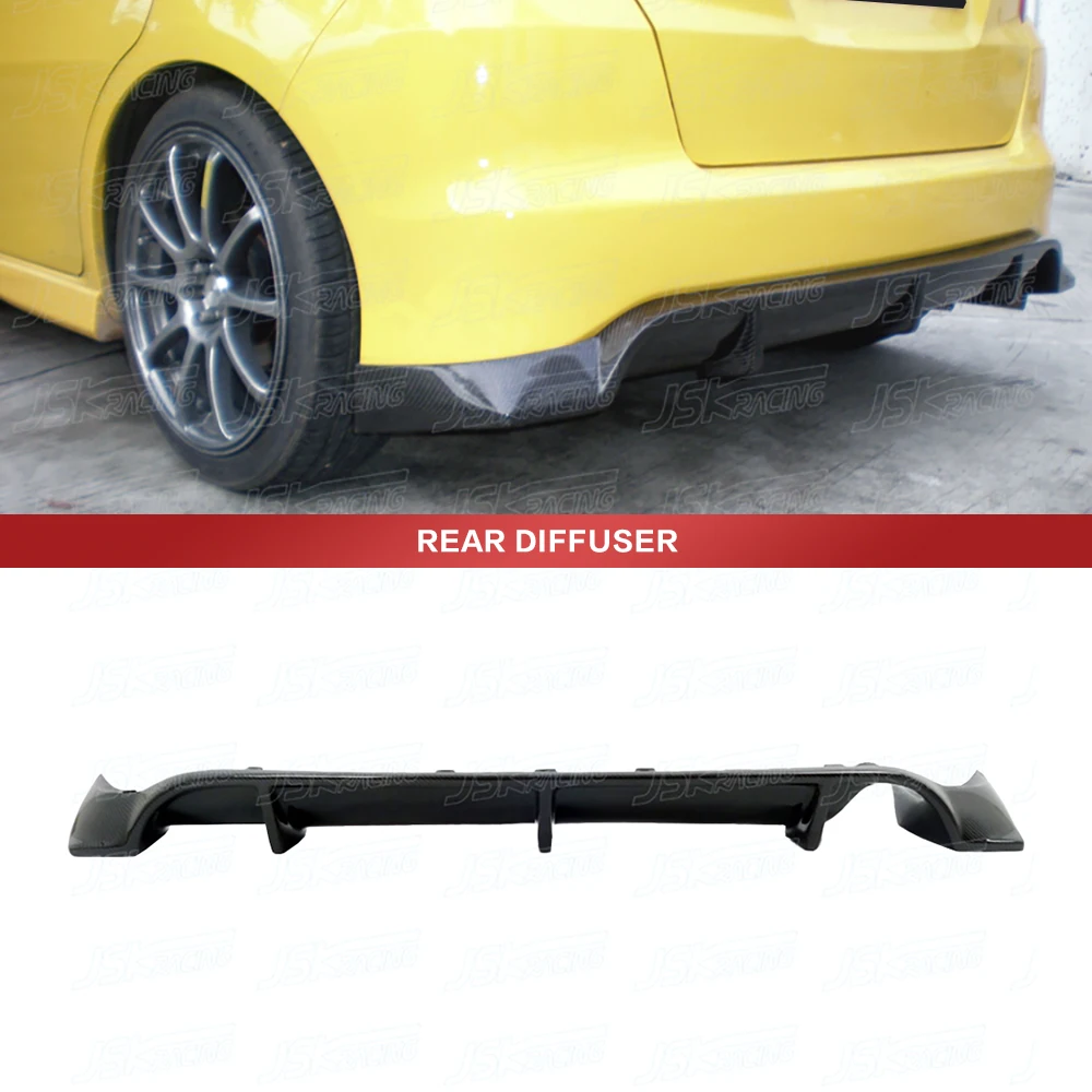 

Задний диффузор Js Style из настоящего углеродного волокна для Honda Fit Jazz (только для бампера Rs) 2009-2010
