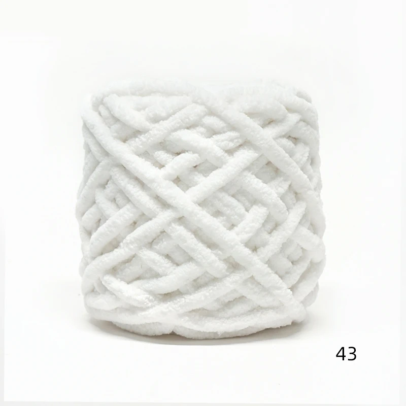 98±3g (45 Yards) 6mm Width 100% Acrylic Blended Chenille Ice Yarn For Hand Knitting, Anti-Pilling Anti-Static Eco-Friendly.