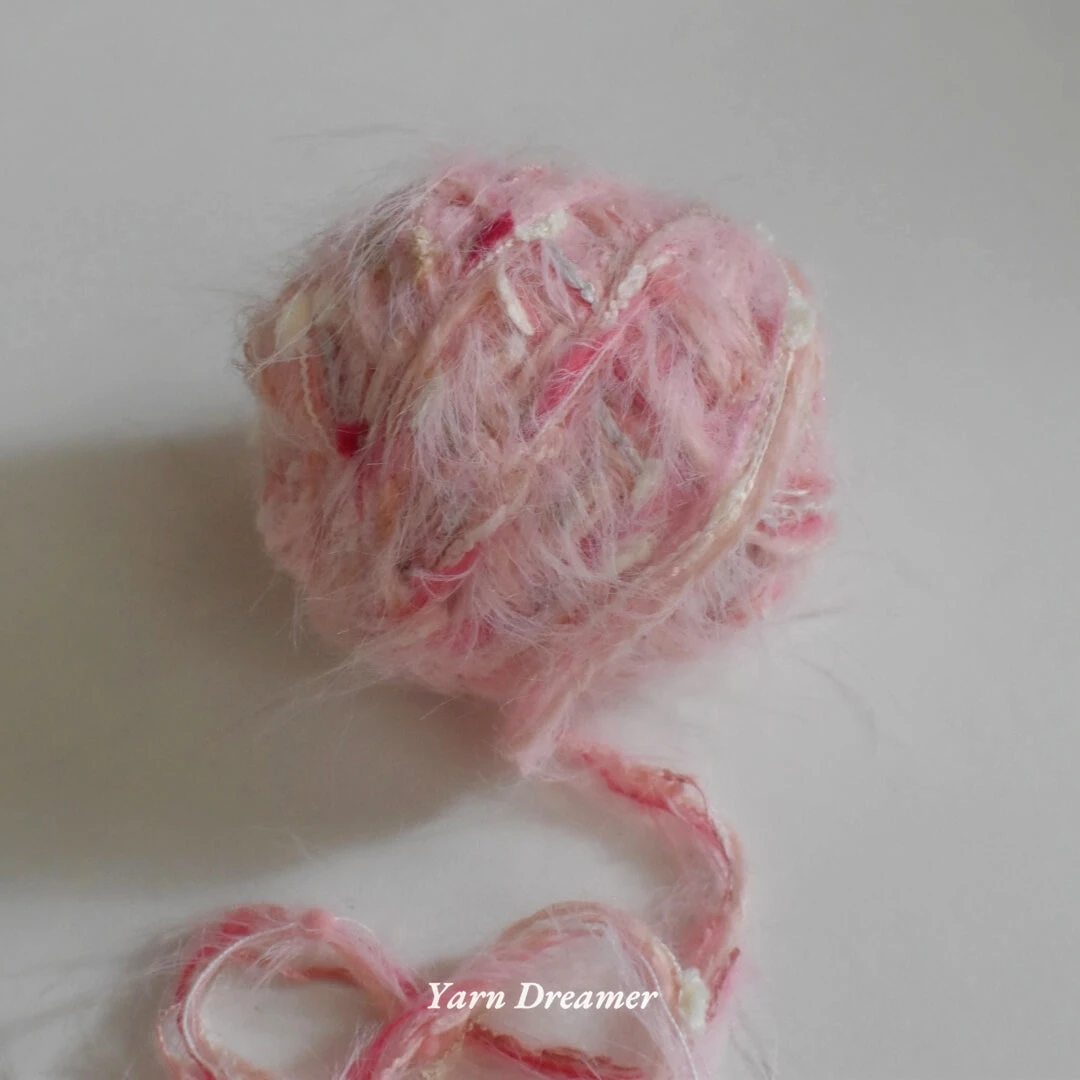100g Plush Yarn Pink Wool Yarn for Crochet Thread Peach Color velvet yarn chunky Fancy yarns for Knitting and crochet 2