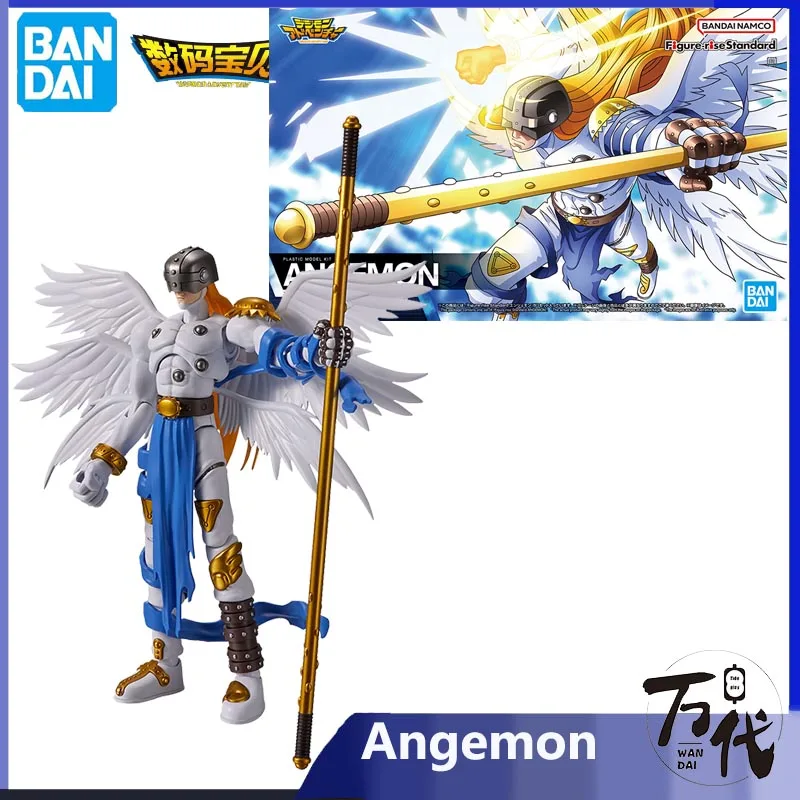 

Bandai Original Digimon Adventure Anime Figure-rise Angemon Action Figure Toys for Kids Gift Collectible Model Ornaments