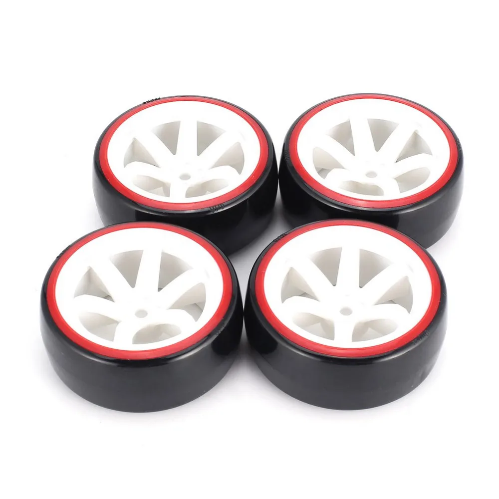 wpl トラクサス　タイヤホイール 4 個 1/10 RC ドリフトカーホイールタイヤタイヤハード
