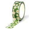 2023 NEW 1PC 10M Decorative White Flowers Easter Washi Tape for Scrapbooking Journal Adhesive Masking Tape Kawaii Stationery 1