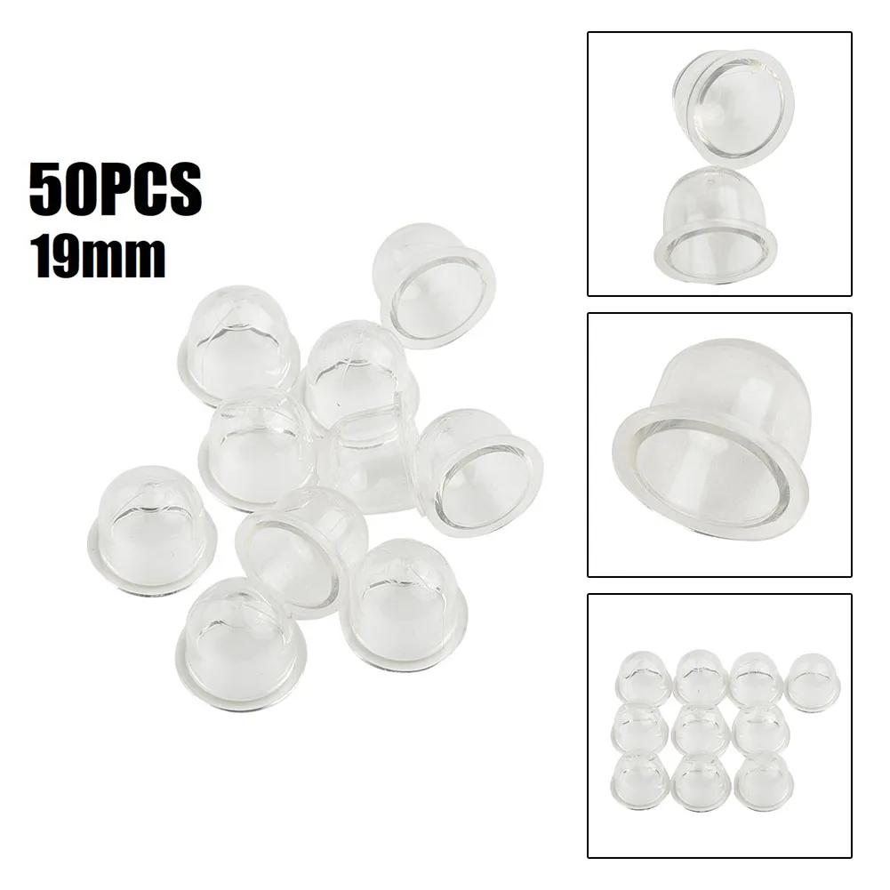 50pcs 19mm Fuel Pump For Primer Bulbs Carburetor For Primer Bulb For Chainsaws Blower Trimmer Brushcutter Lawn Mower Accessory